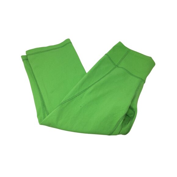 lululemon Pants - Lululemon Green Gather & Crow Crop Athletic Capri Leggings Size 4